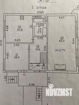 Дом 286м&sup2;, 2-этажный, участок 12 сот.  