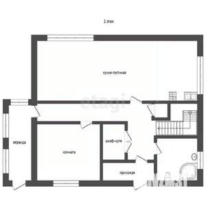 Дом 160м&sup2;, 2-этажный, участок 6 сот.  