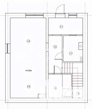 Таунхаус 145м&sup2;, 3-этажный, участок 1 сот.  