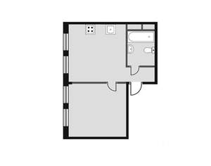 1-к квартира, на длительный срок, 42м2, 3/3 этаж