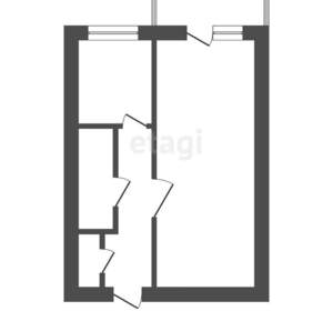 1-к квартира, вторичка, 36м2, 2/5 этаж
