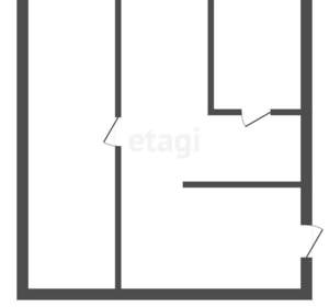 2-к квартира, вторичка, 44м2, 1/5 этаж