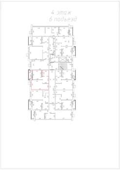 1-к квартира, вторичка, 37м2, 4/6 этаж