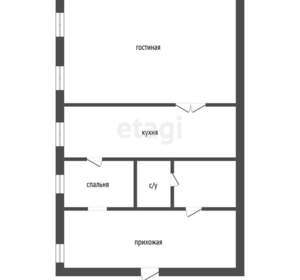 2-к квартира, вторичка, 47м2, 1/1 этаж